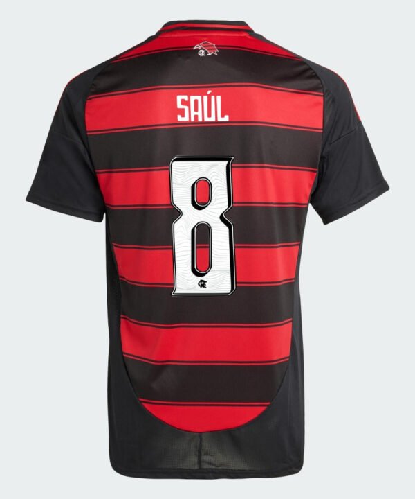 Camisa Adidas Flamengo 2025/26 I SAÚL N° 8