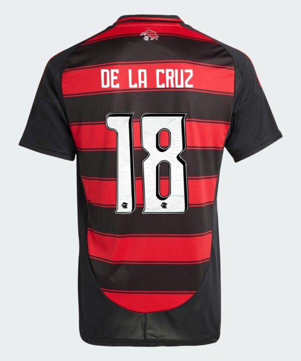 Camisa Adidas Flamengo 2025/26 I DE LA CRUZ N° 18