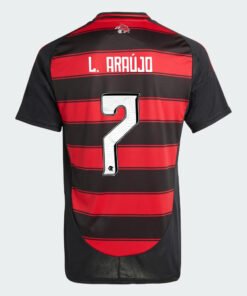Camisa Adidas Flamengo 2025/26 I L. ARAÚJO N° 7