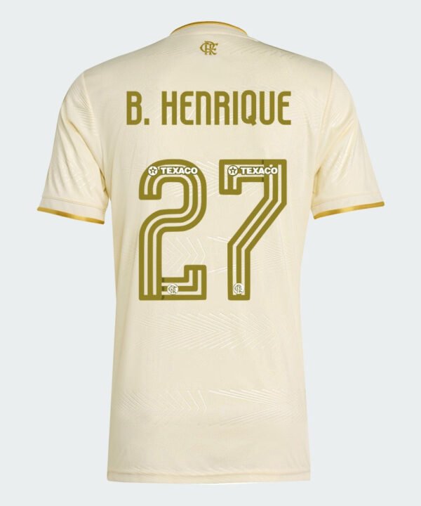 Camisa Adidas Flamengo 2025/26 III B. HENRIQUE N° 27