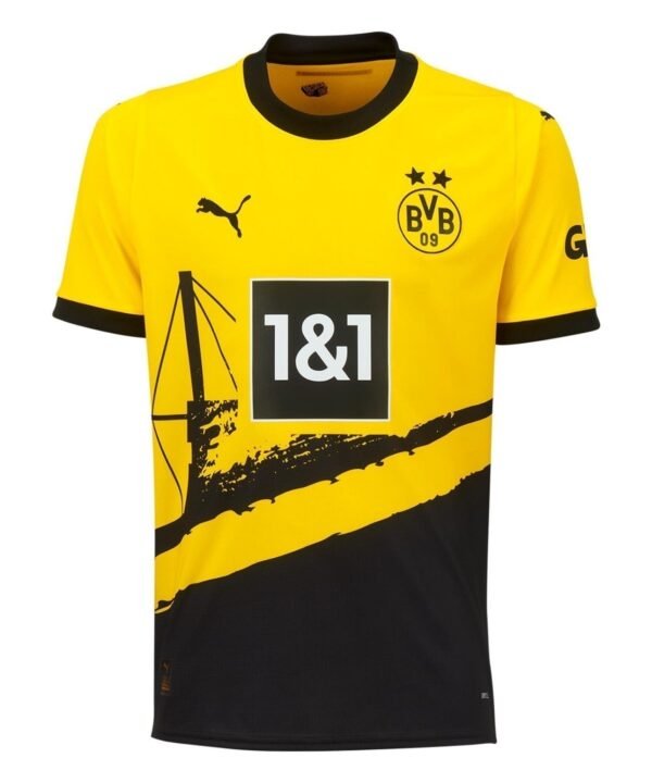 Camisa Borussia Dortmund Home 23/24 s/n° Torcedor Puma Masculina - Amarela