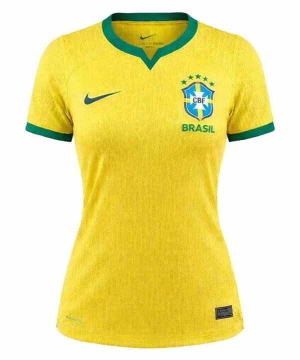 Camisa Nike Brasil I 2026/27 Feminina Amarela
