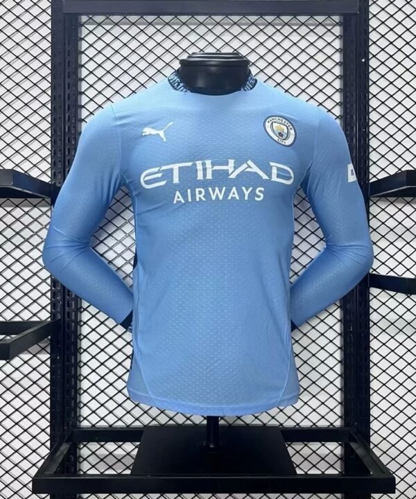 Camisa Manchester City 2024/25 Home - Manga Longa