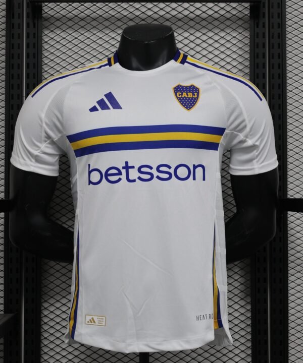 Camisa Boca Juniors Away 2024/25 Jogador Adidas Masculino - Branca, Azul e Amarela