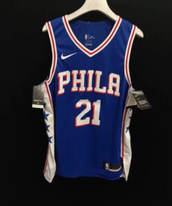 Regata NBA Philadelphia 76ers Icon Edition Nike Authentic Embiid 21 - Azul
