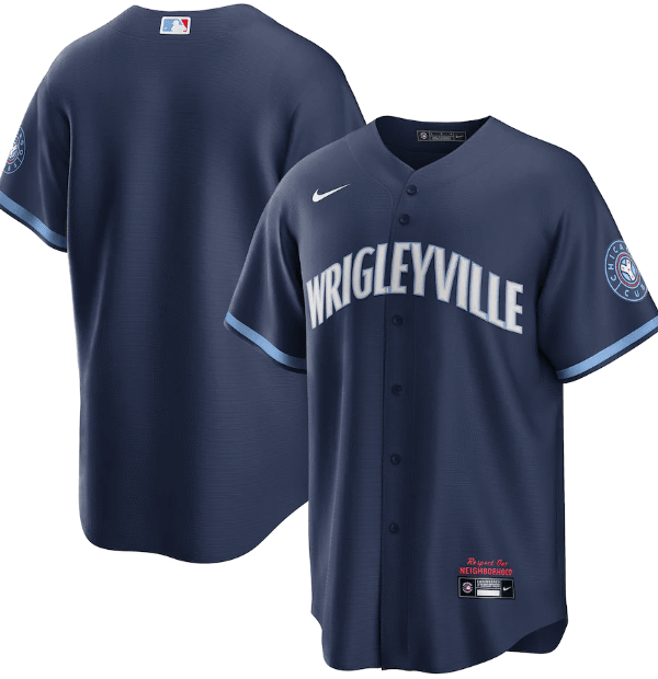 Jersey Chicago Cubs Azul Marinho Torcedor