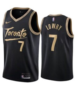 Regata NBA Toronto Raptors City Edition 20/21 Nike Swingman Authentic Lowry 7 - Preta