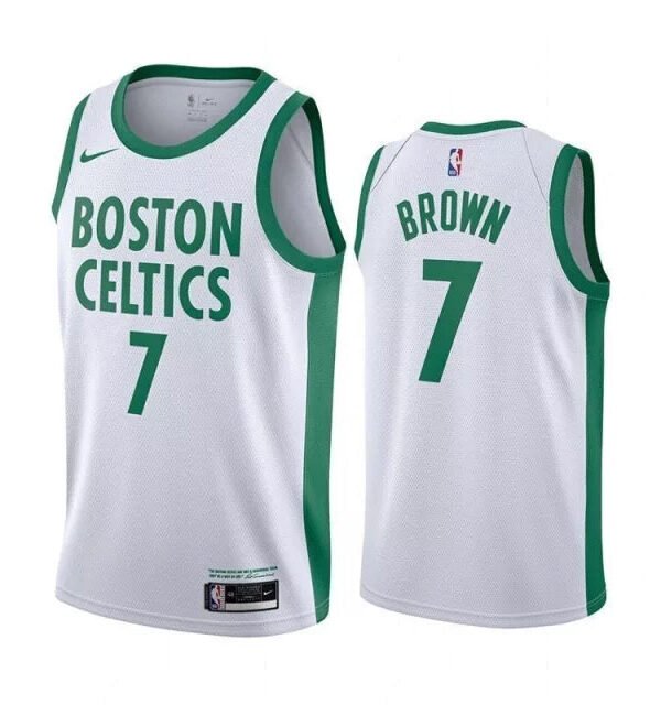 Regata NBA Boston Celtics Nike Authentic Brown 7 - Branca e Verde