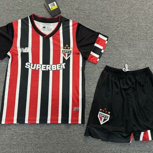 Kit Infantil São Paulo 24/25 New Balance - Tricolor