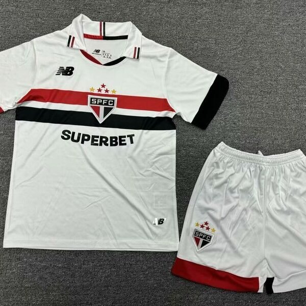 Kit Infantil São Paulo 24/25 New Balance - Branco