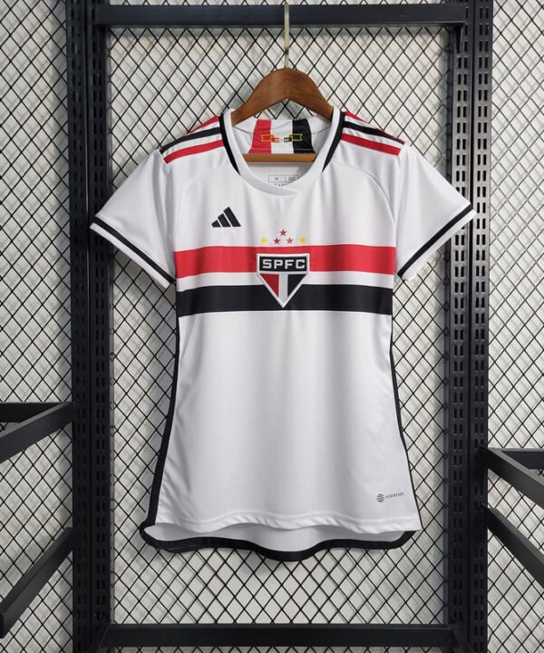 Camisa Feminina do São Paulo Home I 23/24 - Branco