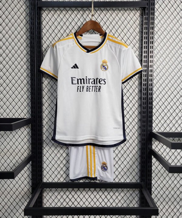 Kit Infantil Real Madrid - Home 23/24 - Branco