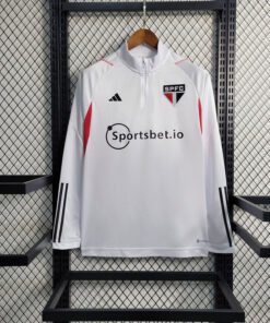 Blusa São Paulo Meio Ziper 23/24 - Branco