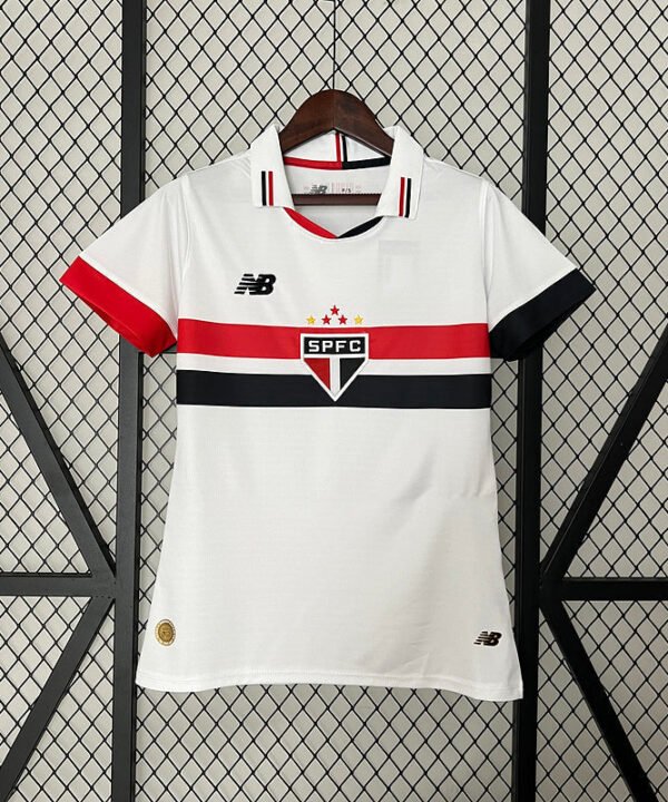 Camisa Feminina do São Paulo Home I 24/25 - Branco