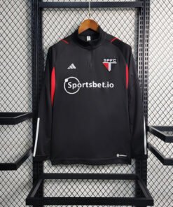 Blusa São Paulo Meio Ziper 23/24 - Preto