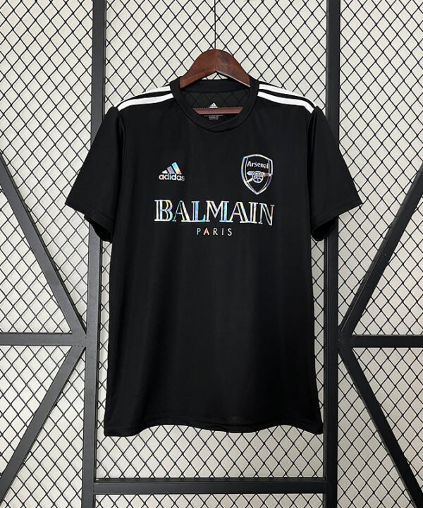 Camisa Arsenal 24/25 Adidas x Balmain - Preto