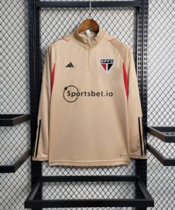 Blusa São Paulo Meio Ziper 23/24 - Bege