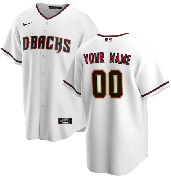 Jersey Arizona Diamondbacks Branca Torcedor