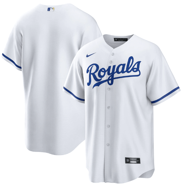 Camisa MLB Kansas City Royals Jersey Branca Torcedor
