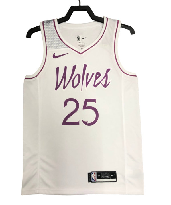 Regata NBA Minnesota Timberwolves Nike Authentic Rose 25 - Branca