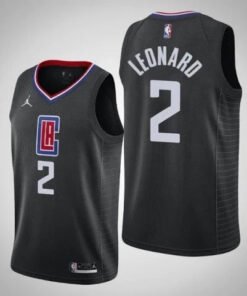 Regata NBA Los Angeles Clippers Nike Authentic Leonard 2 - Preta e Vermelha