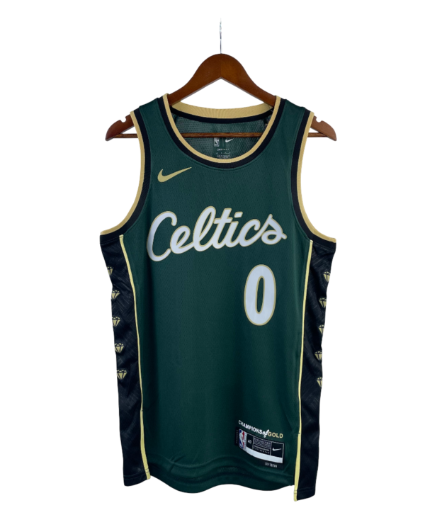 Regata NBA Boston Celtics Nike City Edition Authentic Tatum 0 - Verde