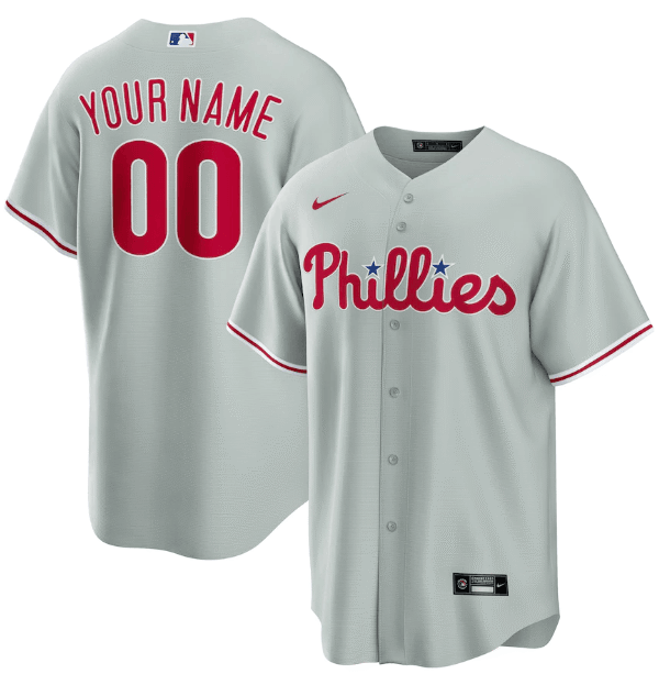 Jersey Philadelphia Phillies Cinza Torcedor