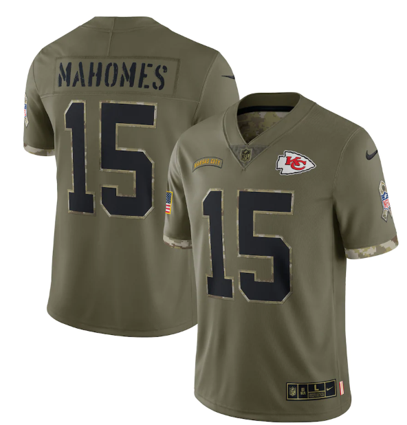 Camisa NFL Kansas City Chiefs Vapor Limited Jersey Salute To Service 2022