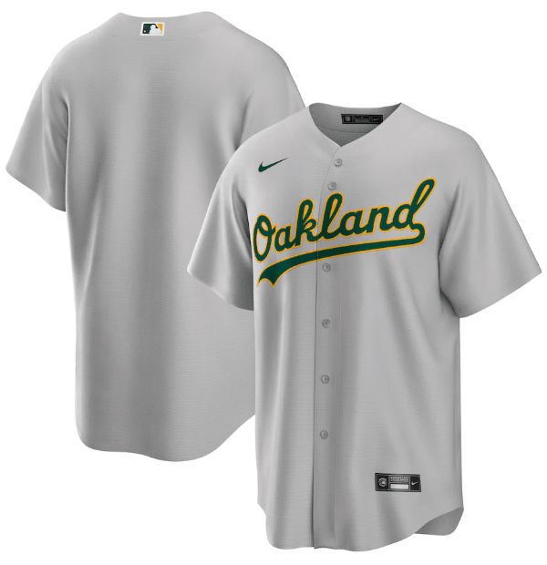 Jersey Oakland Athletics Cinza Torcedor