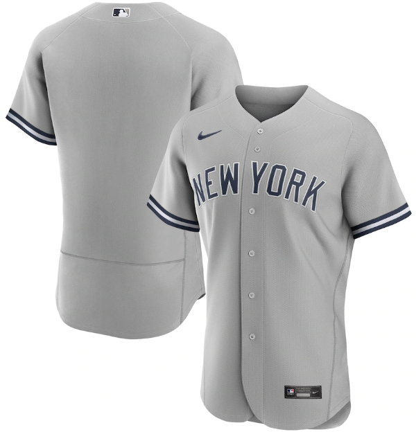 Camisa MLB New York Yankees Jersey Cinza Authentic