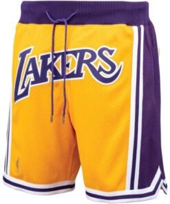 Bermuda NBA Los Angeles Lakers Nike Authentic - Amarela