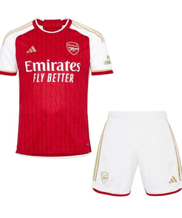 Conjunto Infantil Arsenal Home 23/24 - Vermelho