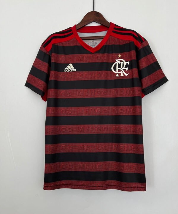 Camisa Flamengo Home Retro 2019/20 Adidas - Vermelho e Preto