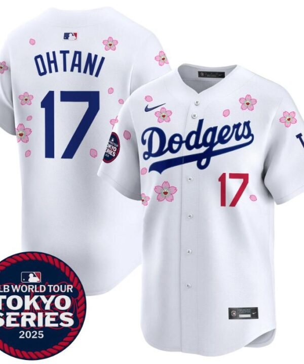 Camisa MLB Los Angeles Dodgers Jersey Branca Tokyo Series 2025