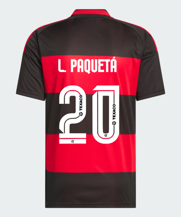 Camisa Flamengo I 2026 L. Paquetá N° 20