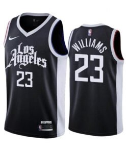 Regata NBA Los Angeles Clippers City 20/21 Edition Nike Authentic Swingman Williams 23 - Preta