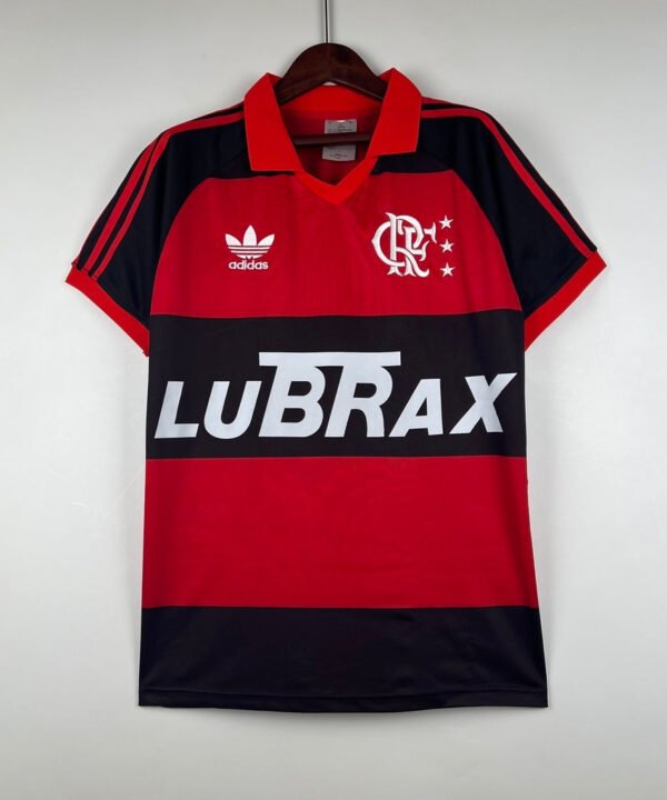 Camisa Flamengo Home Retro 1987/88 Adidas - Vermelho e Preto