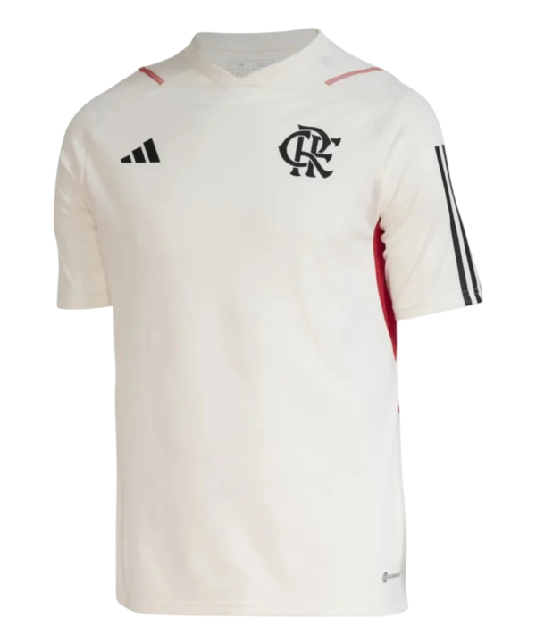 Camisa Flamengo 23/24 Treino Adidas Torcedor - Branca