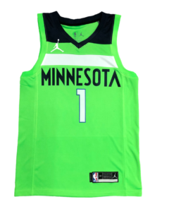 Regata NBA Minnesota Timberwolves Jordan Authentic Edwards 1 - Verde