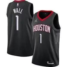 Regata NBA Houston Rockets City 20/21 Edition Nike Authentic Swingman Wall 1 - Preta