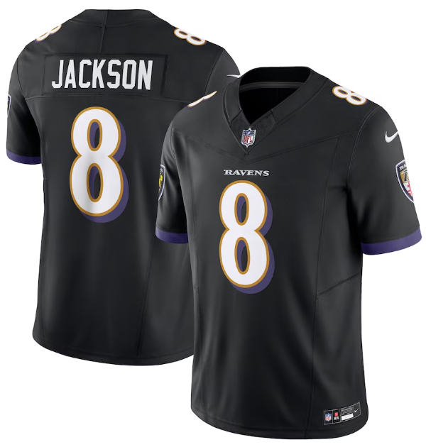 Camisa NFL Baltimore Ravens Vapor F.U.S.E. Limited Jersey Preta