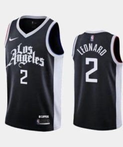 Regata NBA Los Angeles Clippers Nike Authentic Leonard 2 - Preta