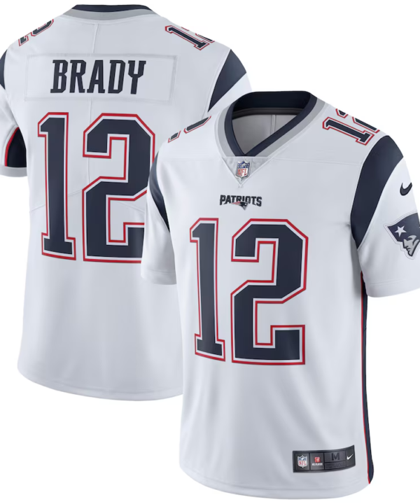 Camisa NFL New England Patriots Vapor Limited Jersey Brady Branca