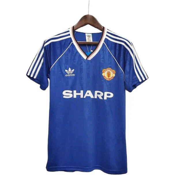Camisa Manchester United Retrô 1988/1990 Azul - Adidas