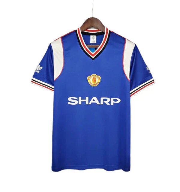 Camisa Manchester United Retrô 1985/1986 Azul - Adidas