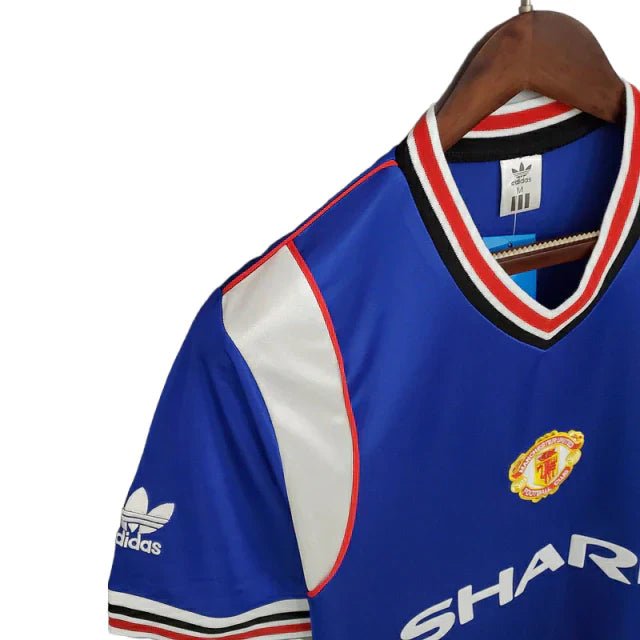 Camisa Manchester United Retrô 1985/1986 Azul - Adidas - Imagem 8