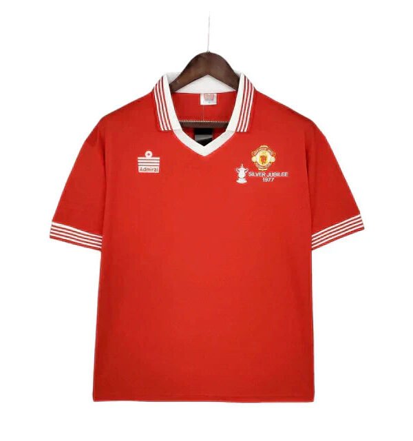 Camisa Manchester United Retrô 1977 Vermelha - Admiral
