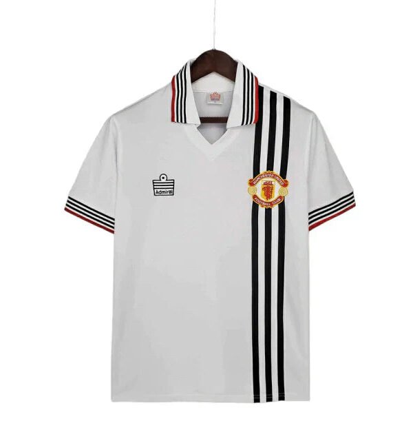 Camisa Manchester United Retrô 1975/1980 Branca - Admiral