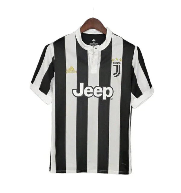 Camisa Juventus Retrô 2017/2018 Preta e Branca - Adidas