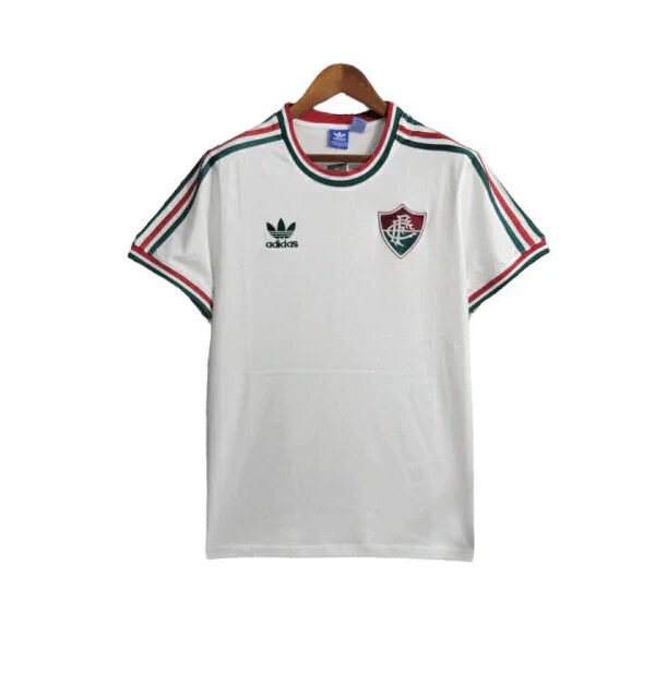 Camisa Fluminense Retrô 14/15 Torcedor Masculina - Branca com detalhes em vermelho e verde
